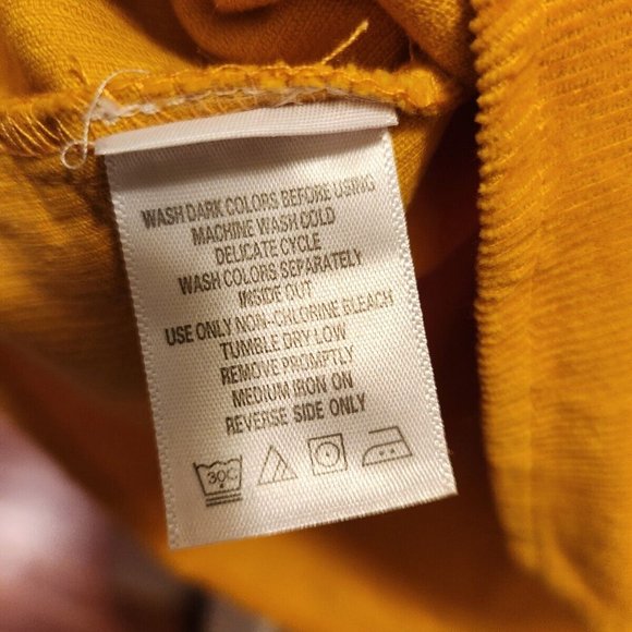 NEW Jessica London Button Down Corduroy Yellow Jacket/Shirt Women's Size 20 - Picture 7 of 7